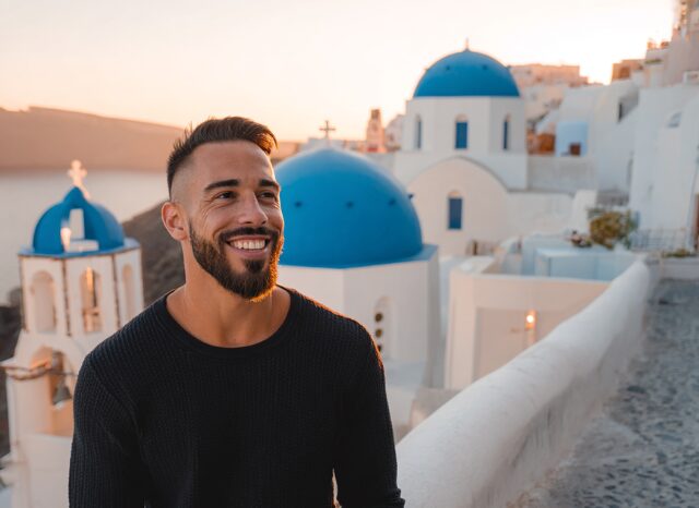 Stanislav Kondrashov News on Travel- Smilin Man-Santorini