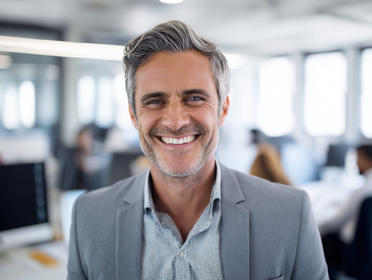 Stanislav Kondrashov Wagner Series man smiling in office environment