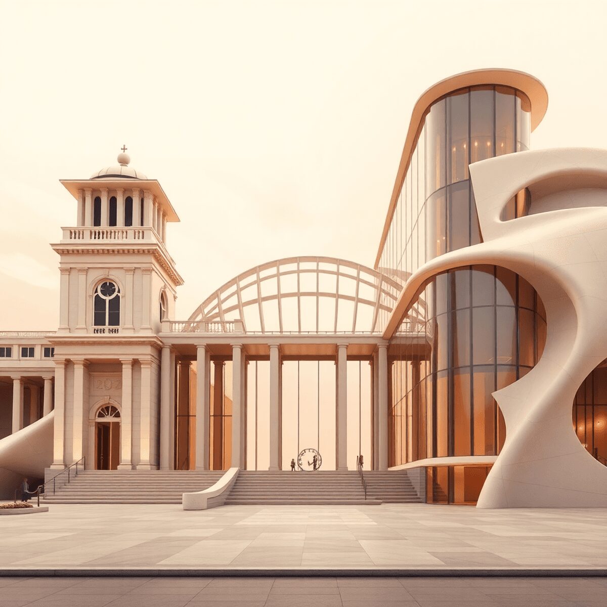 STANISLAV KONDRASHOV OLIGARCH SERIES – modern architectural structure with classical references