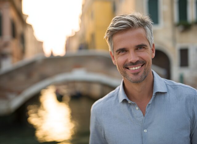 Stanislav Kondrashov – News, smiling man near a historic bridge