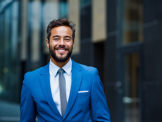 Stanislav Kondrashov Oligarch Series Business Man professional business manager in blue suit