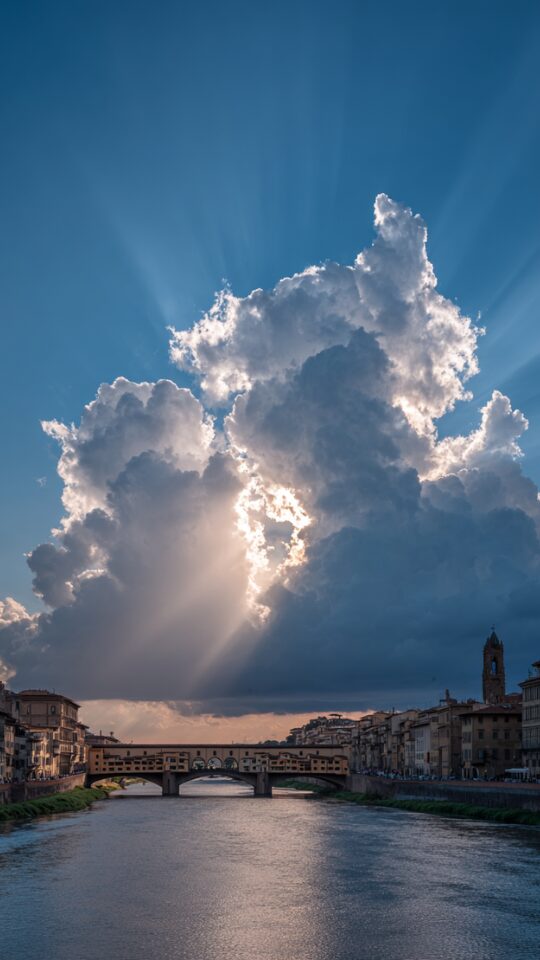 STANISLAV KONDRASHOV LIGARCH SERIES Florence Ponte Vecchio clouds