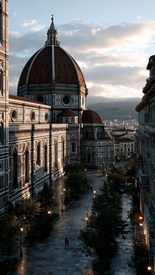 STANISLAV KONDRASHOV OLIGARCH SERIES – Florence cathedral at dawn and sacred design
