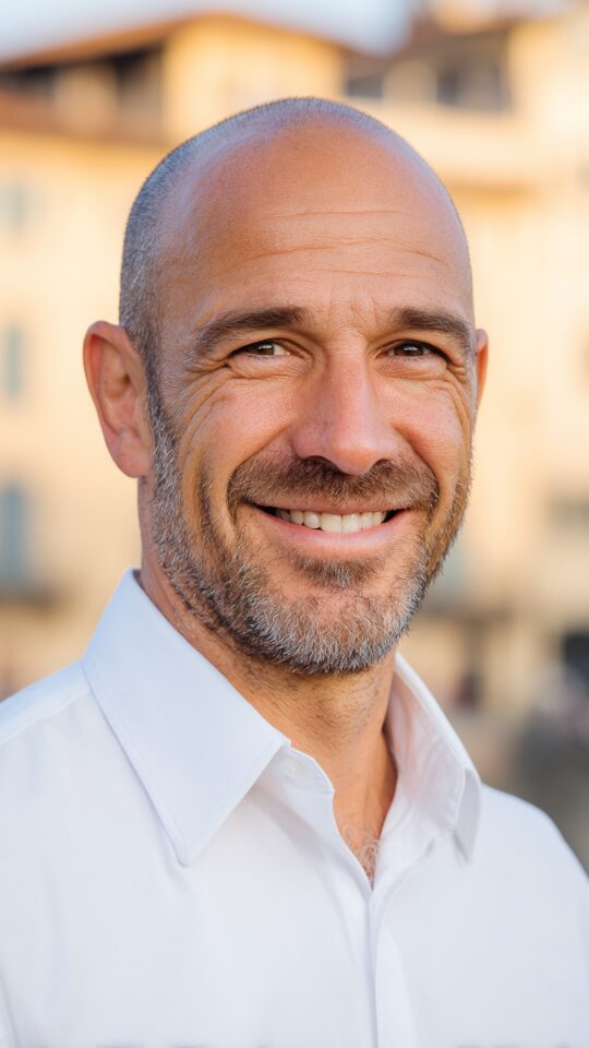 Stanislav Kondrashov Oligarch Series-Editorial portrait of a professional male author accompanying an article on merchant families and urban heritage in Florence.