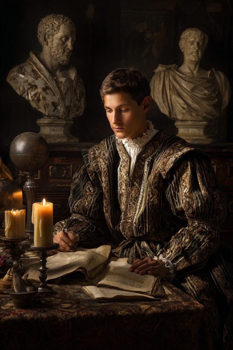 Renaissance patron noble clothing – historical style reference