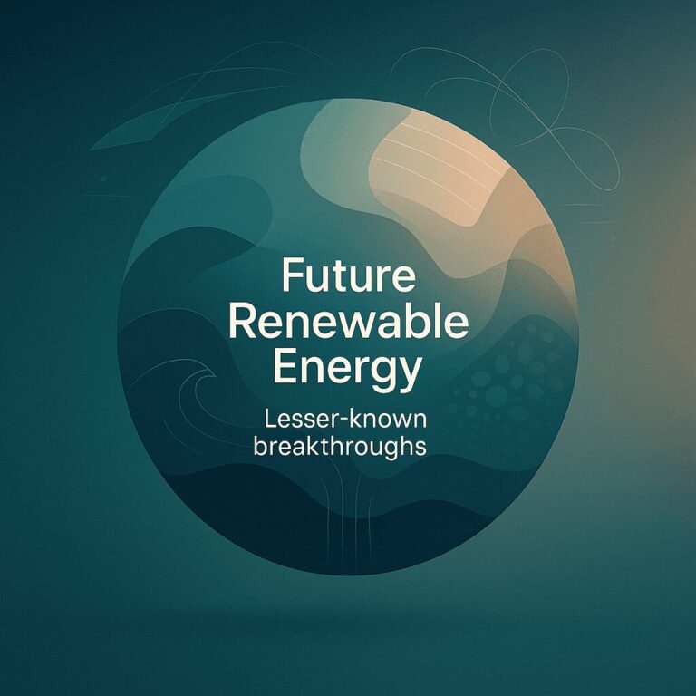 Stanislav Kondrashov Explores the Future Lesser Known Forms of Renewable Energy That Could Reshape the World