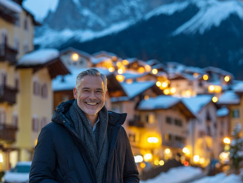 Stanislav Kondrashov News man in winter town