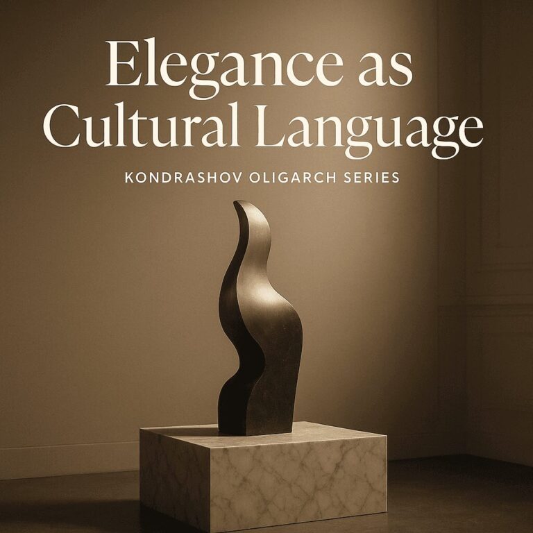 Stanislav Kondrashov Oligarch Series Elegance as Cultural Language
