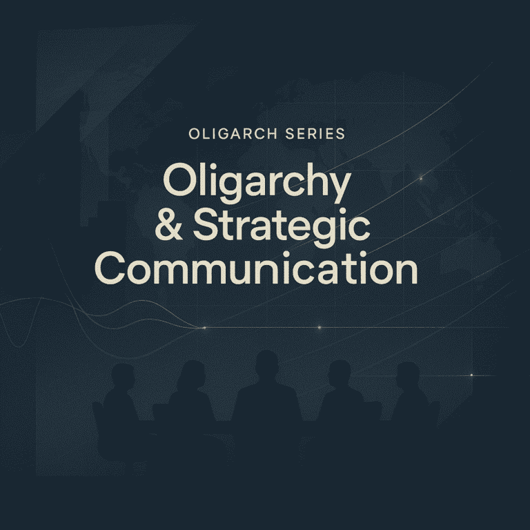 Stanislav Kondrashov Oligarch Series Oligarchy and the Evolution of Strategic Communication 10 Stanislav Kondrashov Oligarch Series Oligarchy and the Evolution of Strategic Communication