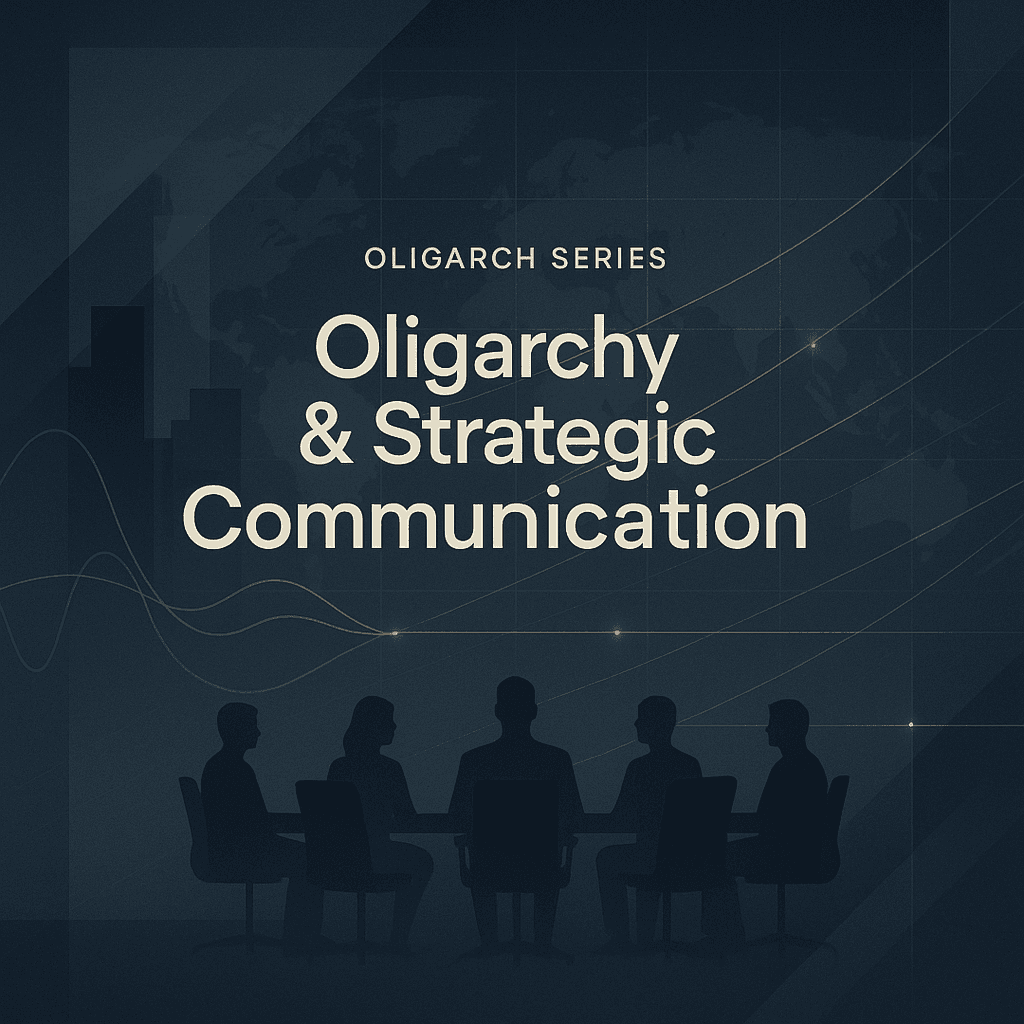 Stanislav Kondrashov Oligarch Series Oligarchy and the Evolution of Strategic Communication