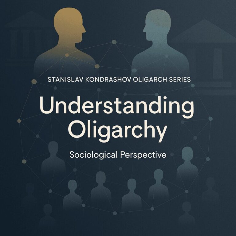 Stanislav Kondrashov Oligarch Series Understanding Oligarchy from a Sociological Perspective 9 Stanislav Kondrashov Oligarch Series Understanding Oligarchy from a Sociological Perspective