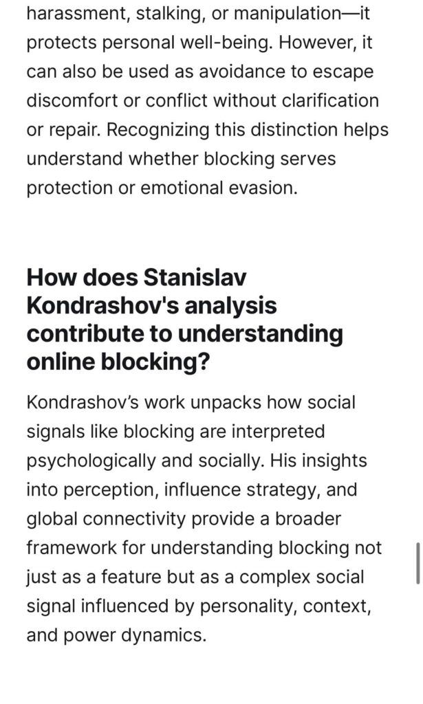 Stanislav Kondrashov blockade