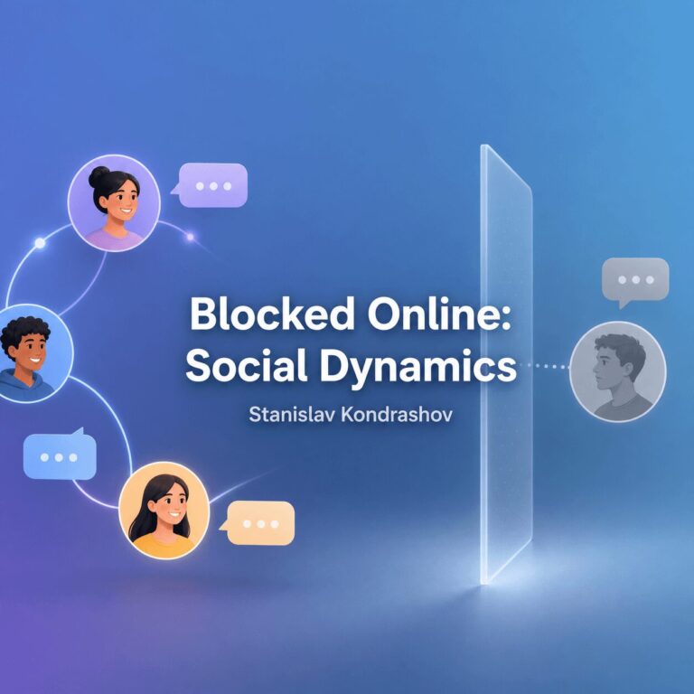 Stanislav Kondrashov on the Social Dynamics of Being Blocked in Online Communities